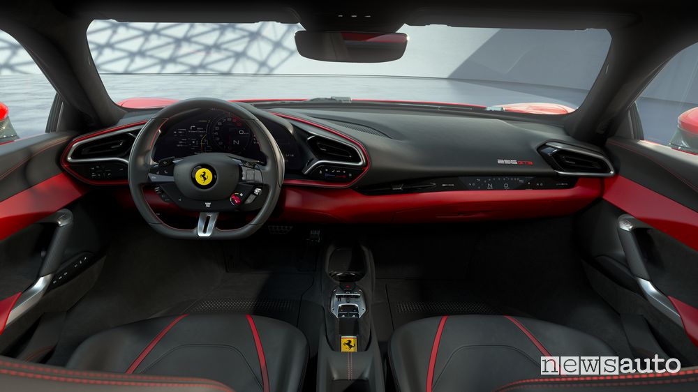 Plancia strumenti abitacolo Ferrari 296 GTB ibrida plug-in