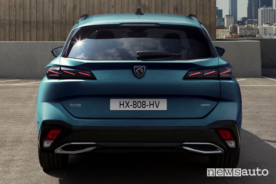Posteriore nuova Peugeot 308 SW