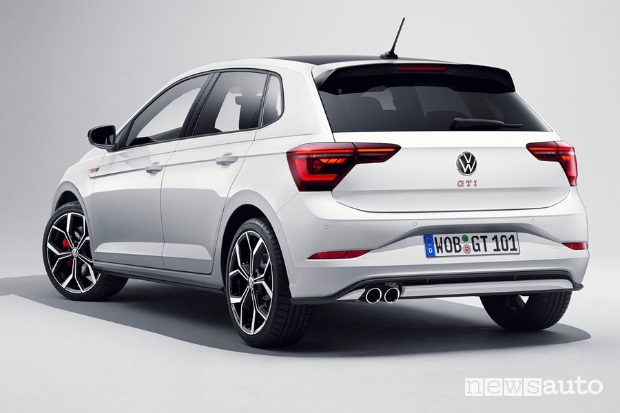 Vista posteriore nuova Volkswagen Polo GTI