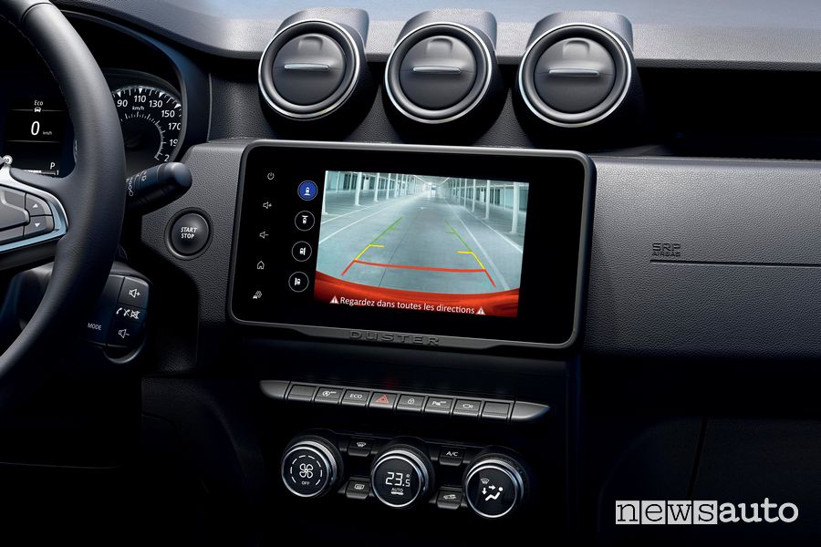 Touchscreen retrocamera abitacolo nuovo Dacia Duster