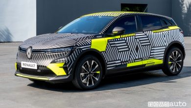Vista di profilo prototipo Mégane E-TECH Electric