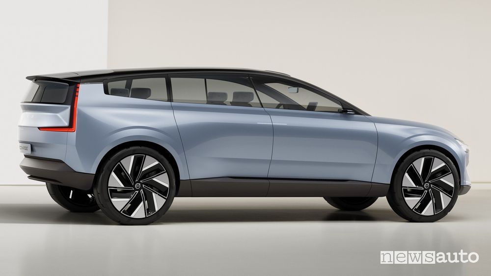Vista laterale Volvo Concept Recharge