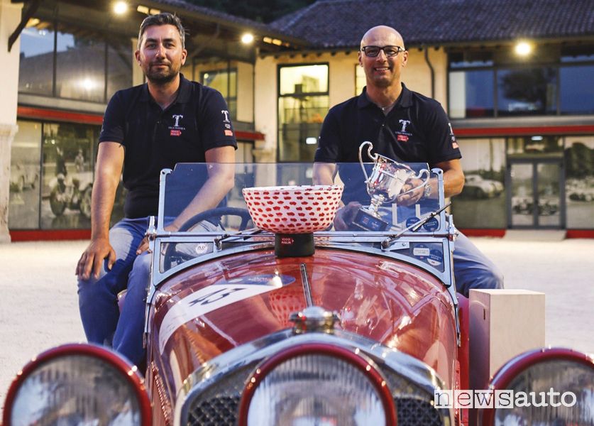 Vesco/Salvinelli vincitori Mille Miglia 2021 con l'Alfa Romeo 6C 1750 Super Sport 1929