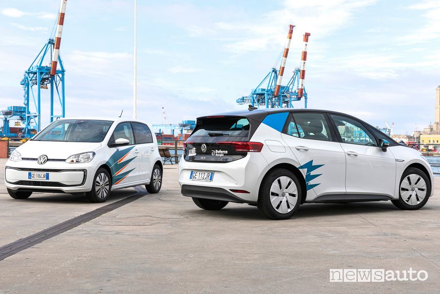 Elettra Car Sharing servizio di noleggio condiviso a Genova con auto elettriche Volkswagen e-up! e ID.3