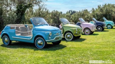 Fiat 500 Jolly Icon-e Spiaggina elettrica nei nuovi colori