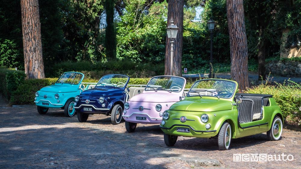 Fiat 500 Jolly Icon-e Spiaggina elettrica nei nuovi colori