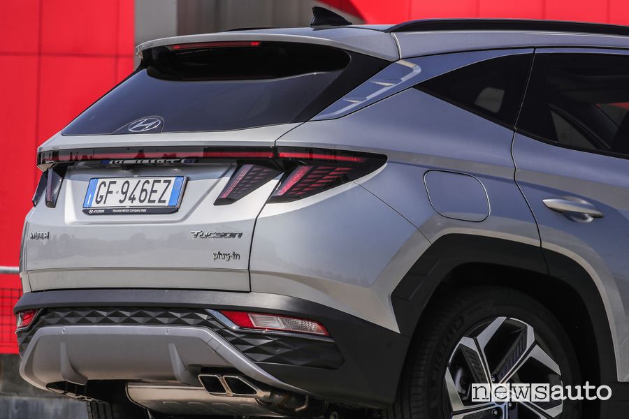 Paraurti posteriore nuova Hyundai Tucson Plug-in Hybrid