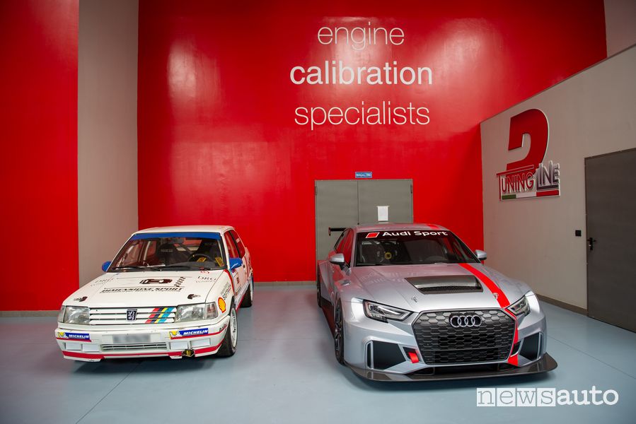 La Peugeot 309 GTI e l'Audi RS3