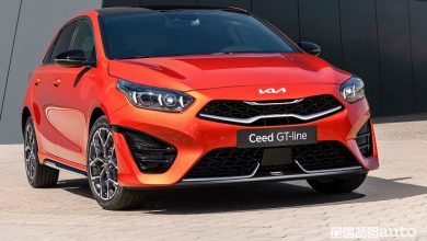 Vista di profilo nuova Kia Ceed GT Line