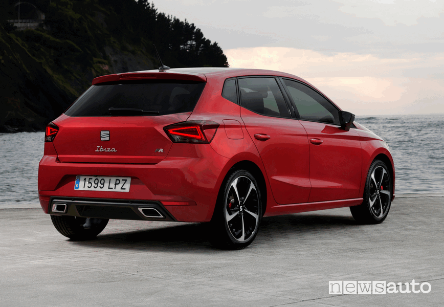 Vista posteriore nuova Seat Ibiza FR