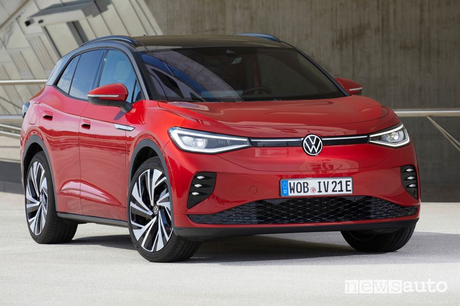 Vista di profilo nuova Volkswagen ID.4 GTX