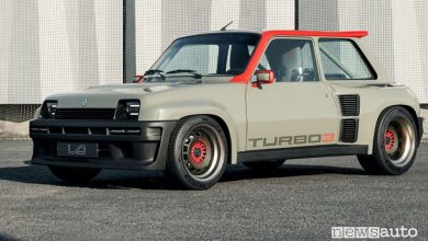 Vista di profilo Renault R5 Turbo 3 restomod