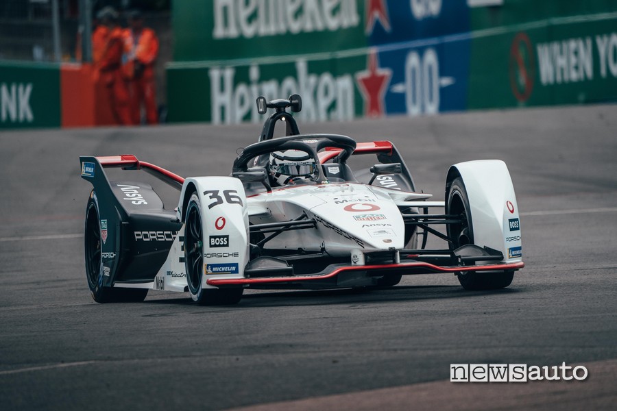 Gara ePrix Londra Formula E 2021 André Lotterer Porsche Formula E