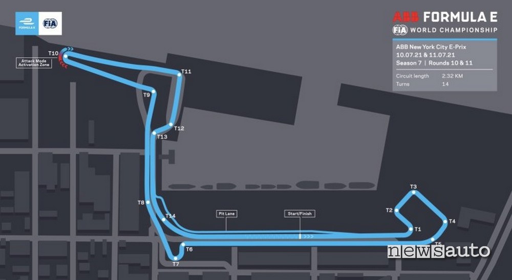 ePrix New York Formula E tracciato Red Hook