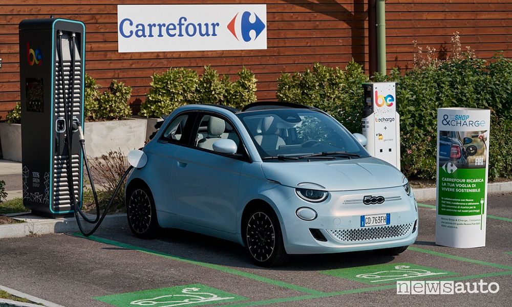 Fiat 500e auto elettrica più venduta in Italia a luglio 2021
