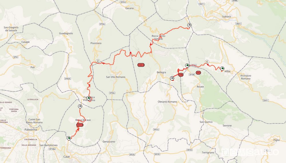 Mappa Rally di Roma 2021 prove speciali in programma sabato 24 luglio