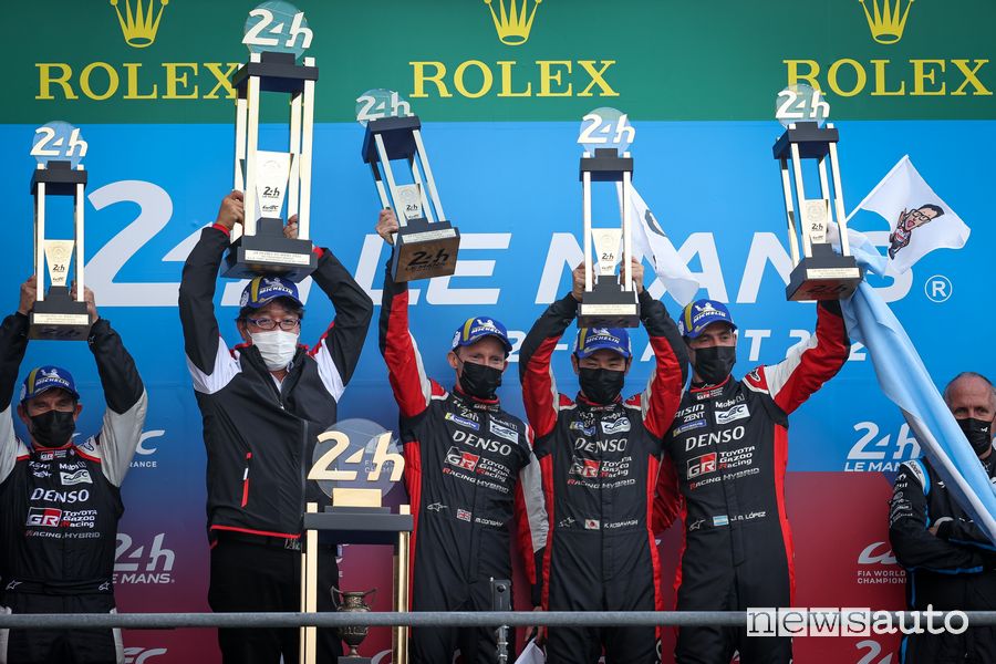 Podio finale della 24 Ore di Le Mans 2021