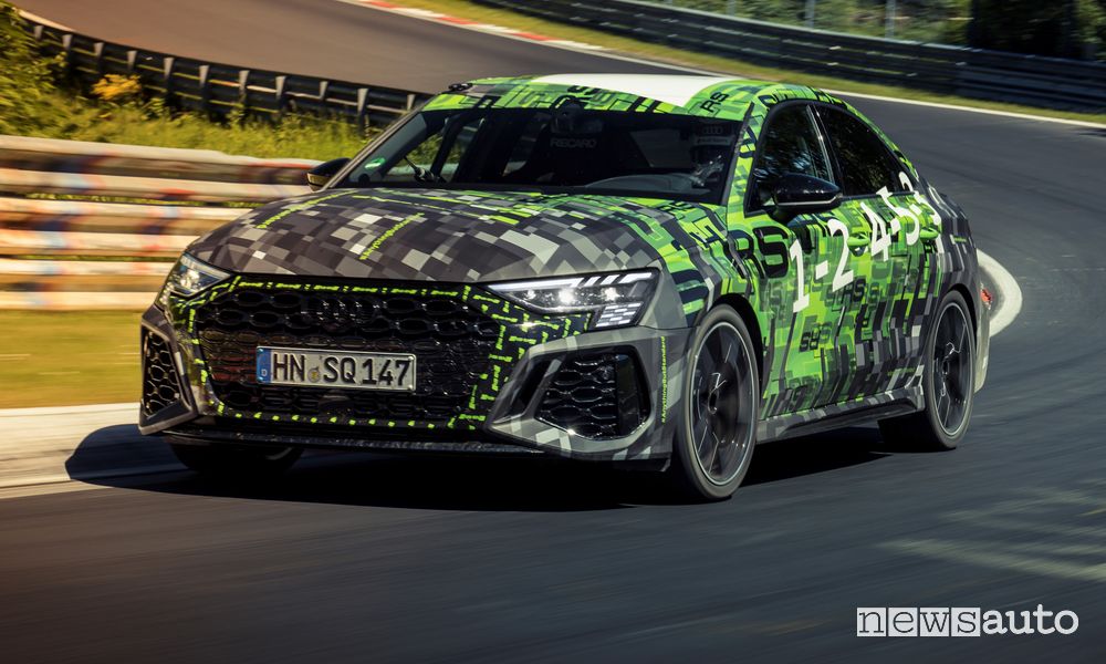 Nuova Audi RS 3 al Nürburgring