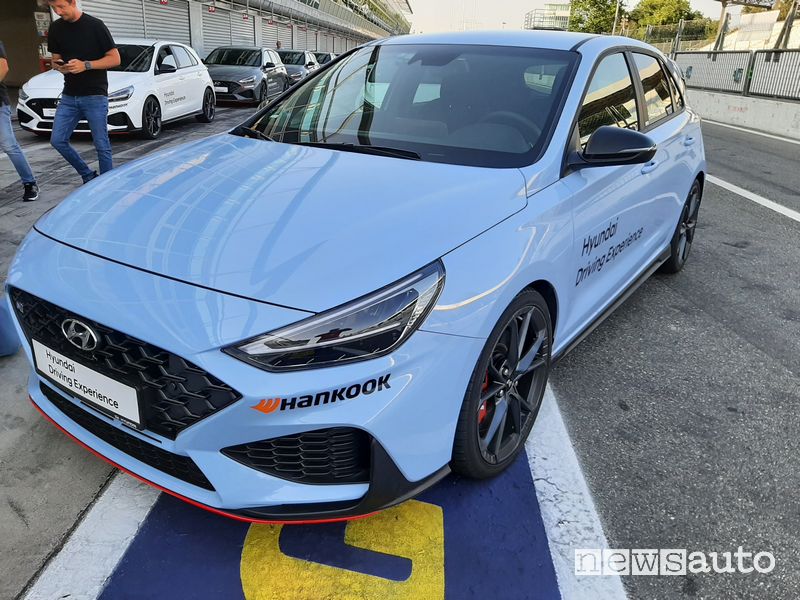 Vista di profilo Hyundai i30 N Performance a Monza