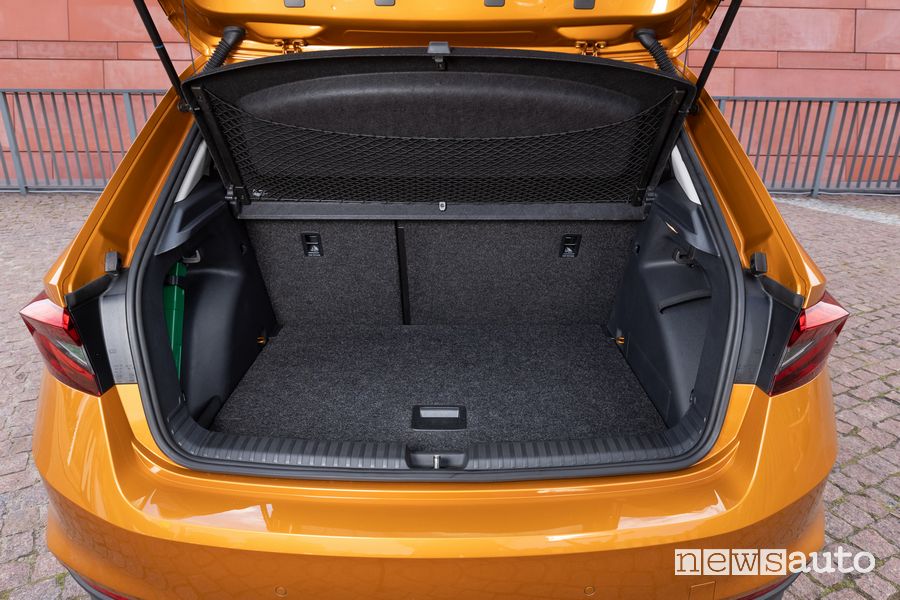 Bagagliaio abitacolo nuova Skoda Fabia
