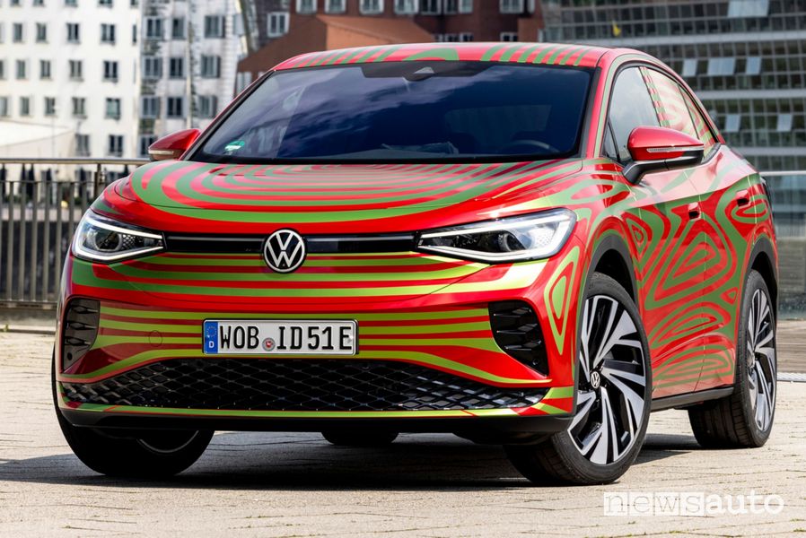 Vista di profilo Volkswagen ID.5 GTX Concept