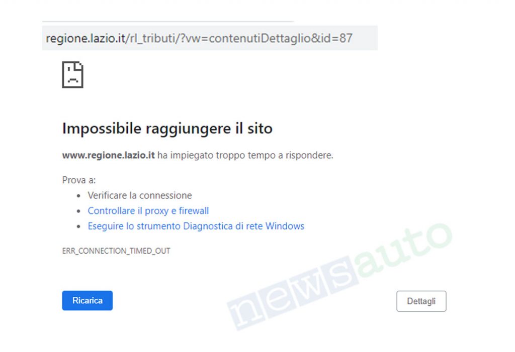 Bollo auto non funzionano le pagine informative della Regione Lazio sotto attacco hacker che hanno messo KO i server