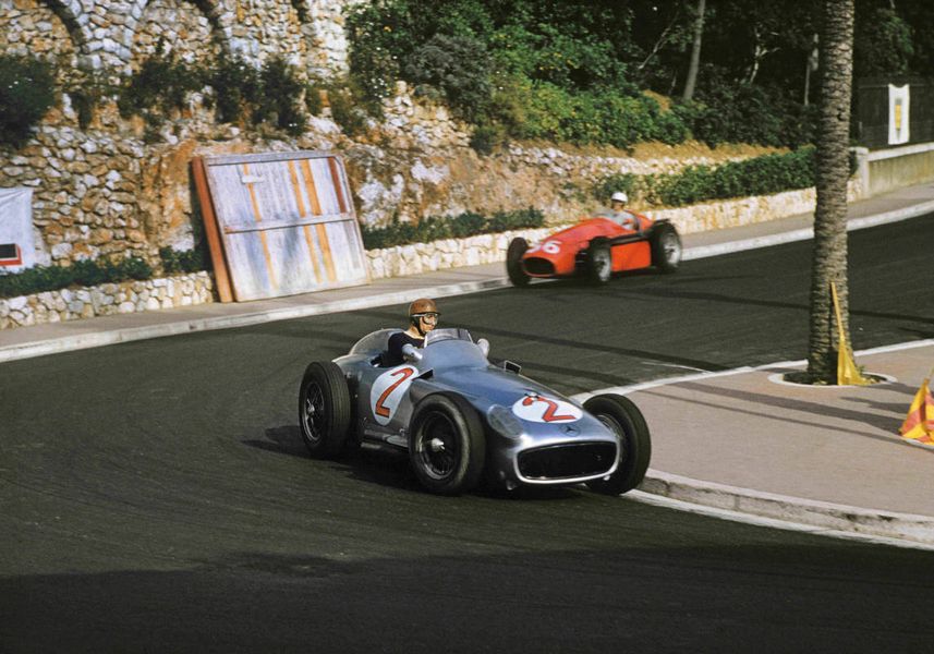 F1 Heros Gp Monaco 1955 Juan Manuel Fangio (Mercedes-Benz W196) e Alberto Ascari (Lancia D50)