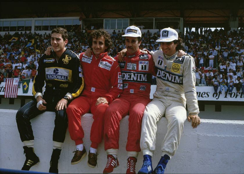 F1 Heros Gp Portogallo 1896 Senna, Prost, Mansell e Piquet
