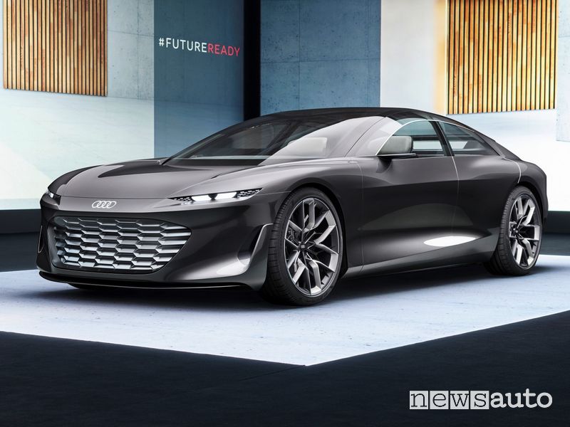 Vista di profilo Audi grandsphere concept