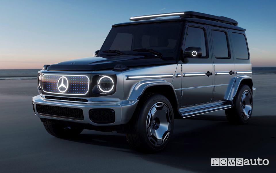Vista di profilo Mercedes-Benz EQG Concept