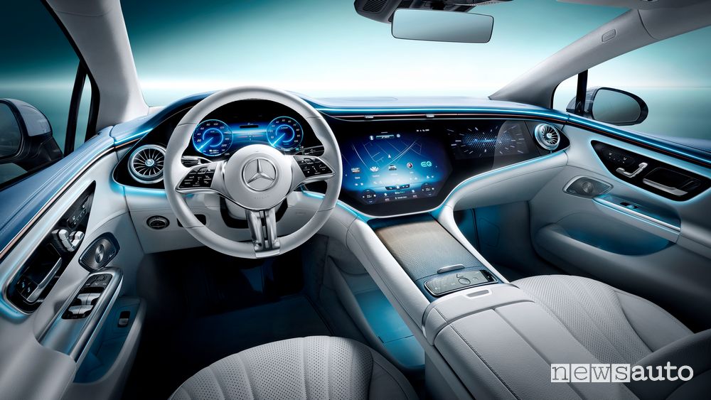 Plancia strumenti abitacolo nuova Mercedes EQE 350 elettrica