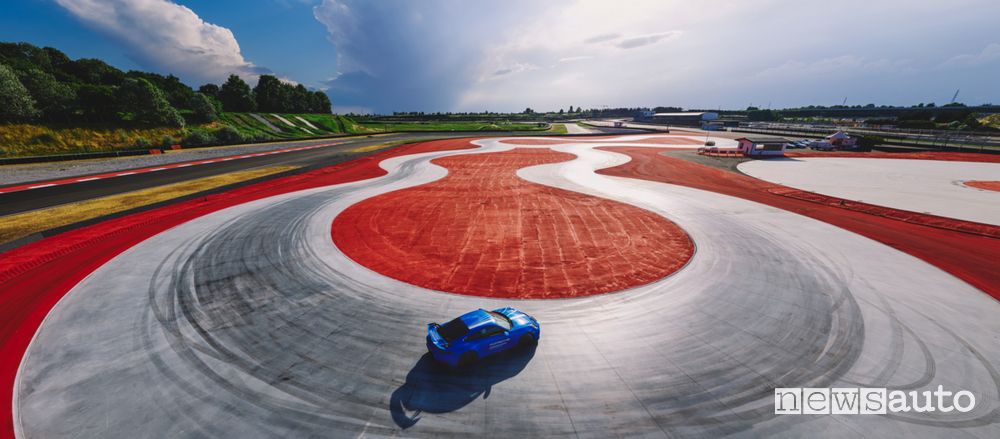 Area guida sicura Porsche Experience Center di Franciacorta
