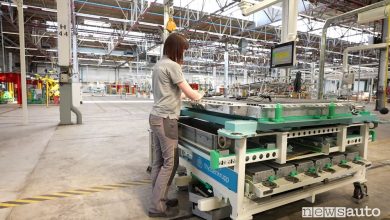 Assemblaggio batteria Renault Mégane E-Tech Electric a Douai