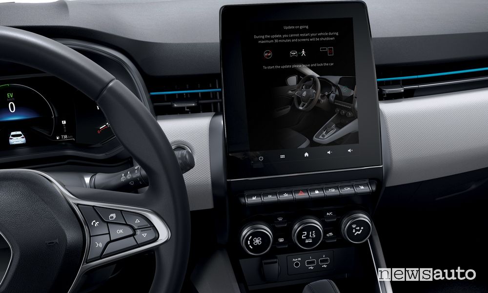 Aggiornamento software Renault FOTA sistema multimediale Renault EASY-LINK