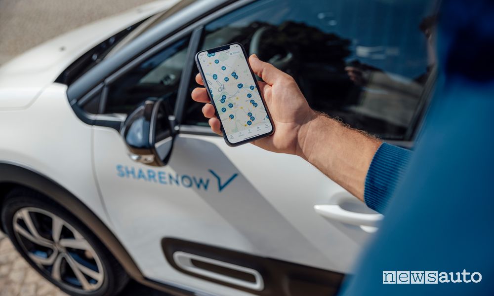 car sharing App Share Now