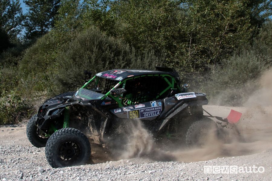Elvis Borsoi con il SSV Can Am Maverick all'Italian Baja 2021