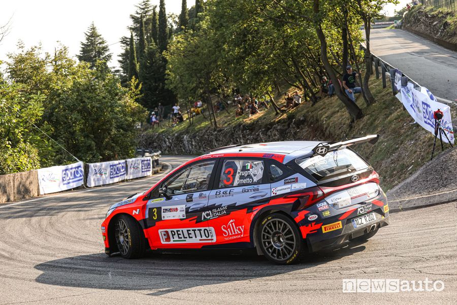 Crugnola 2° al 44°Rally 1000 Miglia con la nuova Hyundai i20 N Rally2
