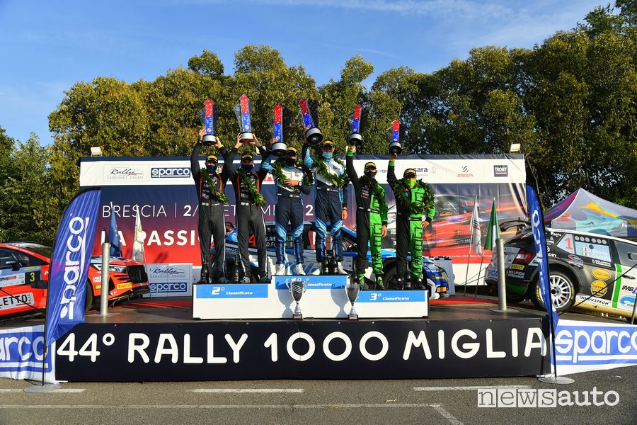 Podio finale 44°Rally 1000 Miglia
