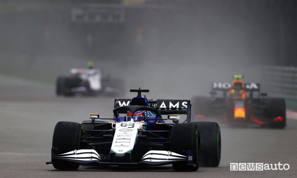 Geoge Russel qualifiche griglia di partenza Gp di Russia F1