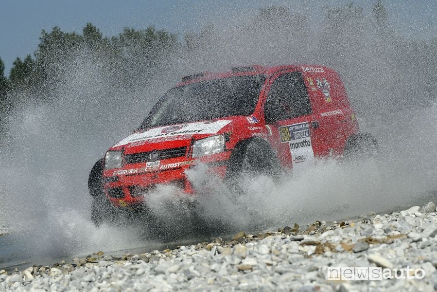 Panda 4x4 in versione Dakar di Gabriele Seno all'Italian Baja 2021
