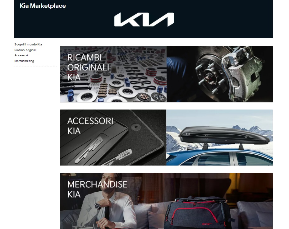 Negozio online accessori, ricambi e merchandise Kia su eBay
