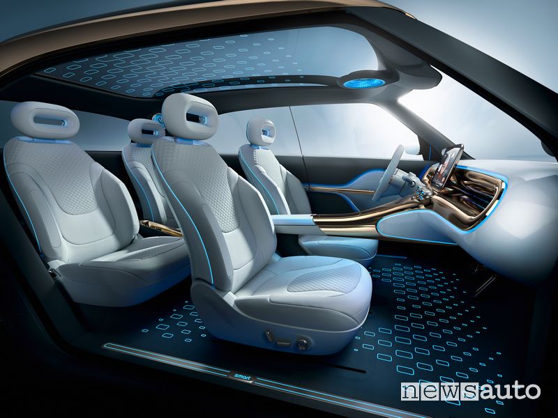 Sedili abitacolo smart Concept SUV elettrico