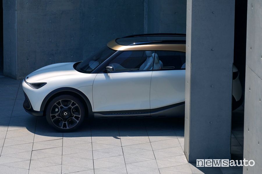 Vista laterale smart Concept SUV elettrico
