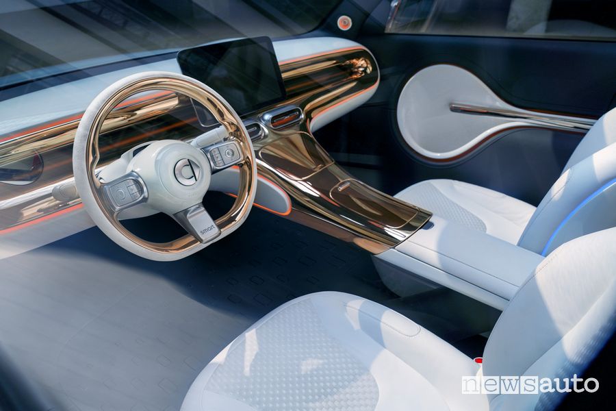 Volante abitacolo smart Concept SUV elettrico