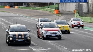 Abarth 595 Turismo K-Hertz Selezione Italia Hertz in pista a Vallelunga