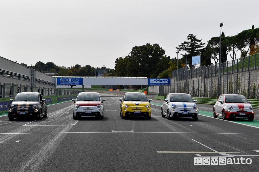 Abarth 595 Turismo K-Hertz Selezione Italia Hertz in pista a Vallelunga