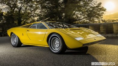Vista di profilo Lamborghini Countach LP 500 concept