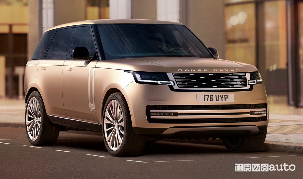 Vista di profilo nuovo Range Rover