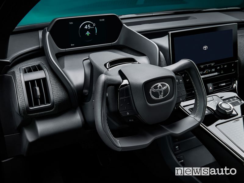 Volante Steer-by-Wire Toyota elettrica bZ4X