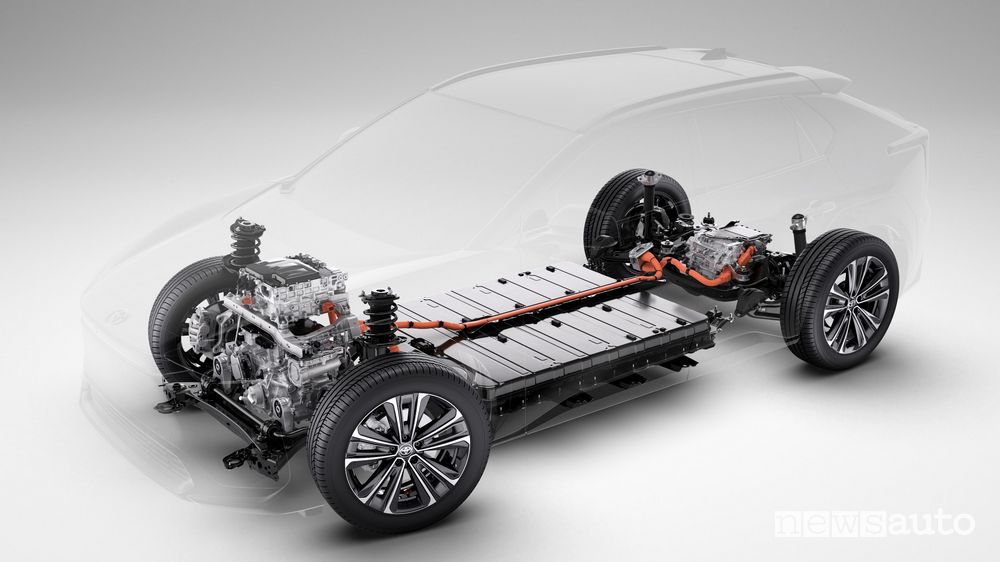 Batteria piattaforma e-TNGA Toyota elettrica bZ4X